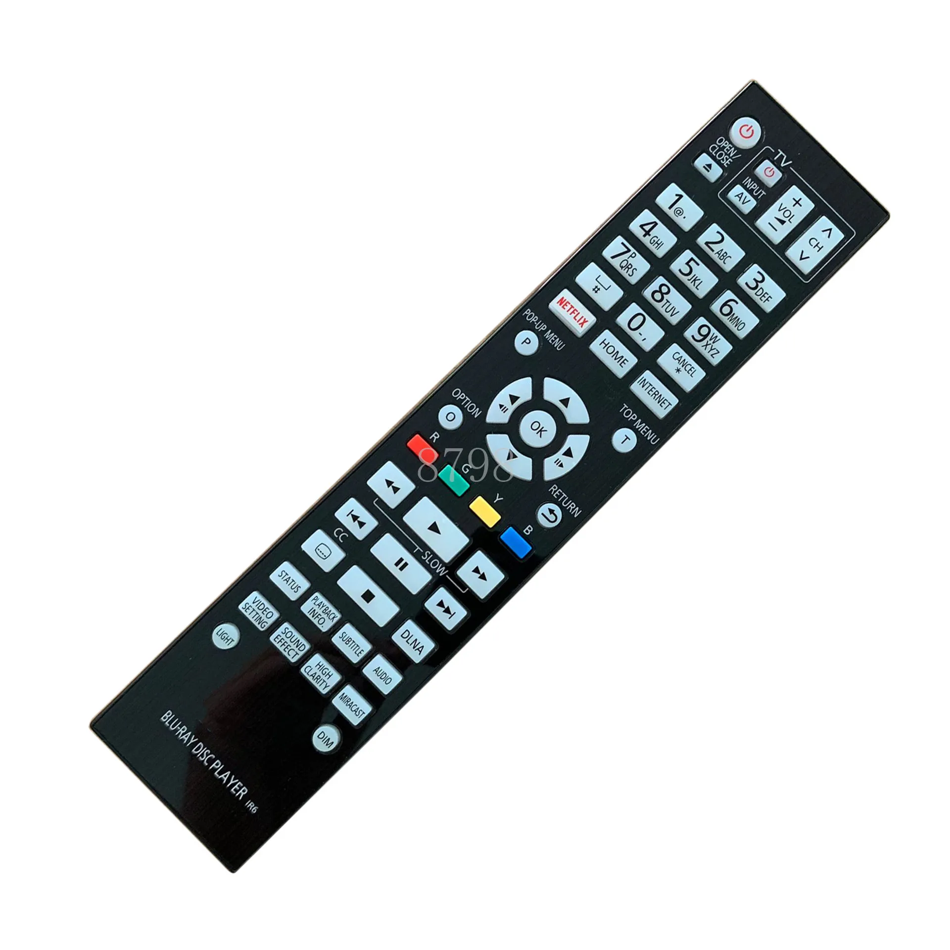

Original New Remote Control Suitable For Panasonic N2QAYA000130 N2QAYA000128 DMP-UB900GN UB900 Ultra HD Blu-ray DVD Player
