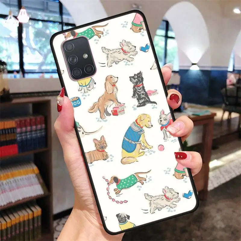 Черный мягкий чехол для телефона Samsung Galaxy A50s A70s A51 A71 5G A10 A20 A30s A40 A31 A41 A91 Black Soft Phone Case