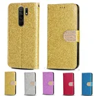 Роскошный блестящий кожаный флип-кошелек с бриллиантами для Xiaomi Redmi 9, чехол для телефона Xiaomi PocoPhone Poco M2, чехол для телефона с отделением для карт