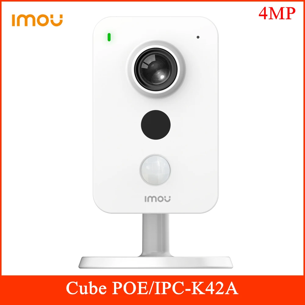 

Dahua Imou Cube POE Camera IPC-K22 IPC-K42 IPC-K42A 4MP Two-way Talk Built in MIC and Speaker Support PIR and Sound Detection