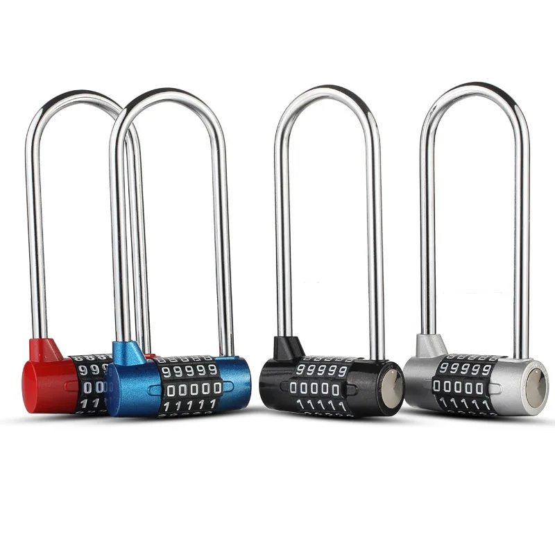 Замок с 5 паролями Противоугонный замок из легированной стали U образной формы