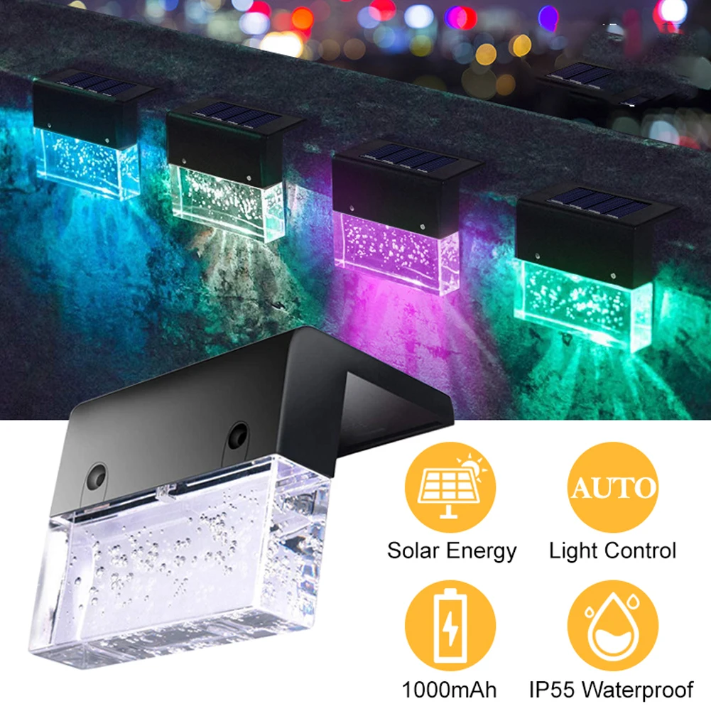 

LED Solar Light Deck Light Fence Light Solar LED Light Outdoor Garden Lights Outdoor Street Lamp Stair Lights Step Lights