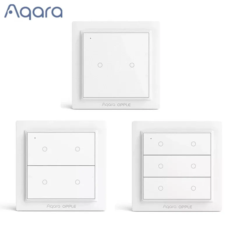 

Aqara OPPLE Wall Switch Smart ZigBee No Wiring Required Remote Control Lamp Wireless Wall Switch Work With Apple Home Kit