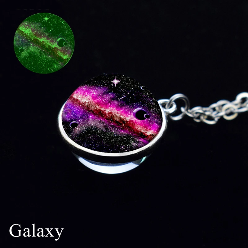 Ожерелье светящееся в темноте галактика космическая планета Вселенная