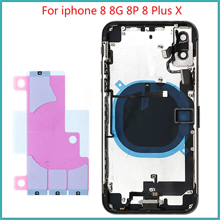 100% Протестировано Высокое качество для iphone 8 8G P Plus X задняя крышка батареи +