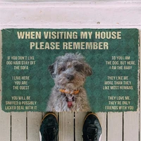 3d printed please remember dog house rules custom doormat non slip door floor mats decor porch doormat
