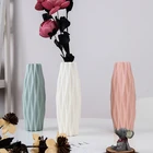 3 цвета цветок ваза для украшения интерьера пластиковая ваза имитация керамический цветочный горшок корзина для цветов Nordic украшение вазы для цветов
