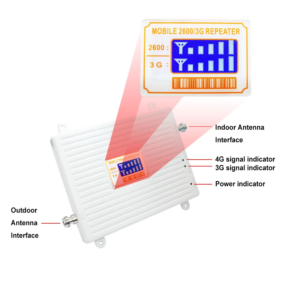 

Original design of 2100mhz 2600mhz mobile phone signal booster for 3g4g