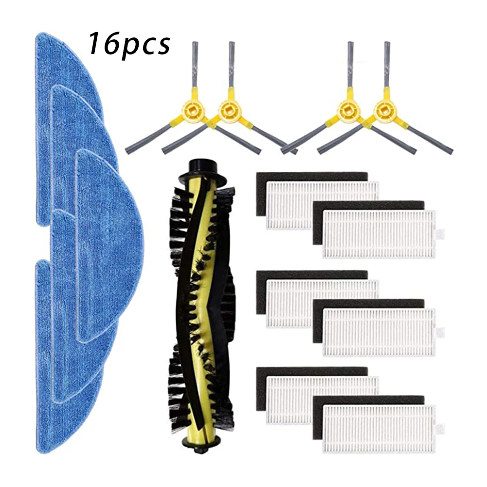 16 шт. набор для щёток с роботом фильтр швабры IKOHS NETBOT S15 SmartGo подходит Robot Vacuum|Банные