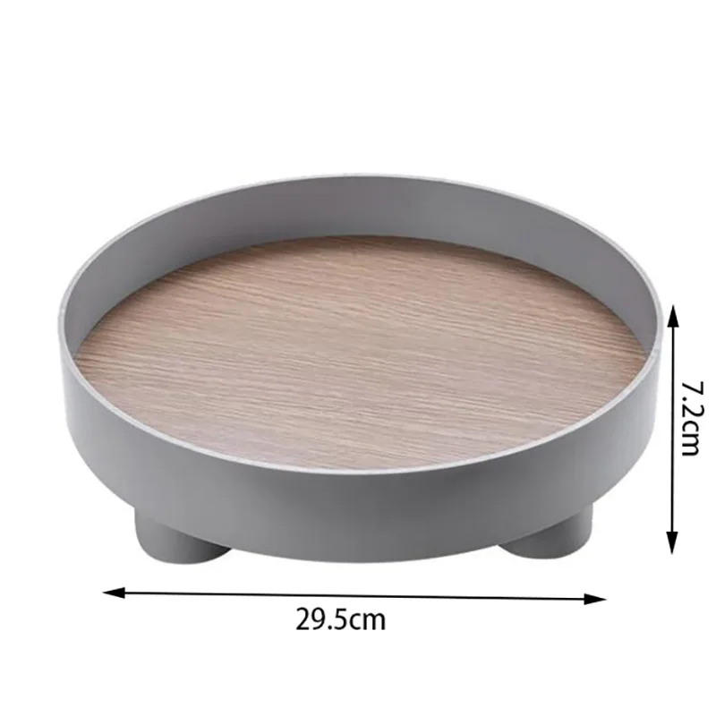 

Round Tray Storage Box Home Decor Perfume Holder Trays Decorative Organizer Cosmetics Candle Holder for Bathroom Living Room