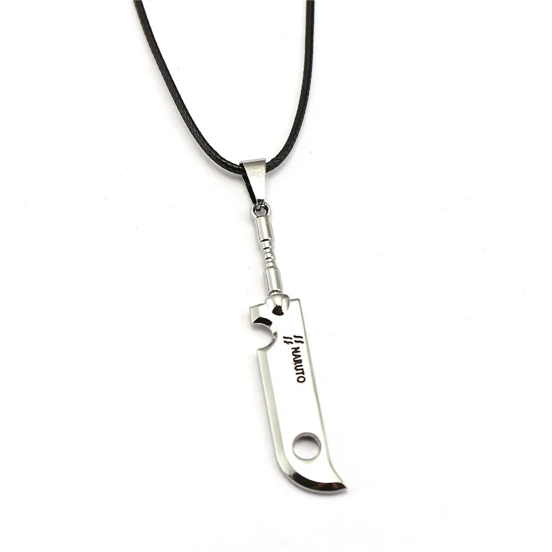 

Free Shipping Anime Naruto Necklace Kunai Shuriken Dart Weapon Sword Pendant Uzumaki Naruto Cosplay Necklace Men Jewelry Gift