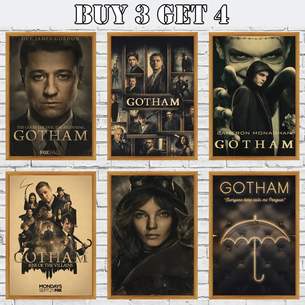 Постеры и крафт-бумага для ТВ сериала Готэм настенный художественный постер
