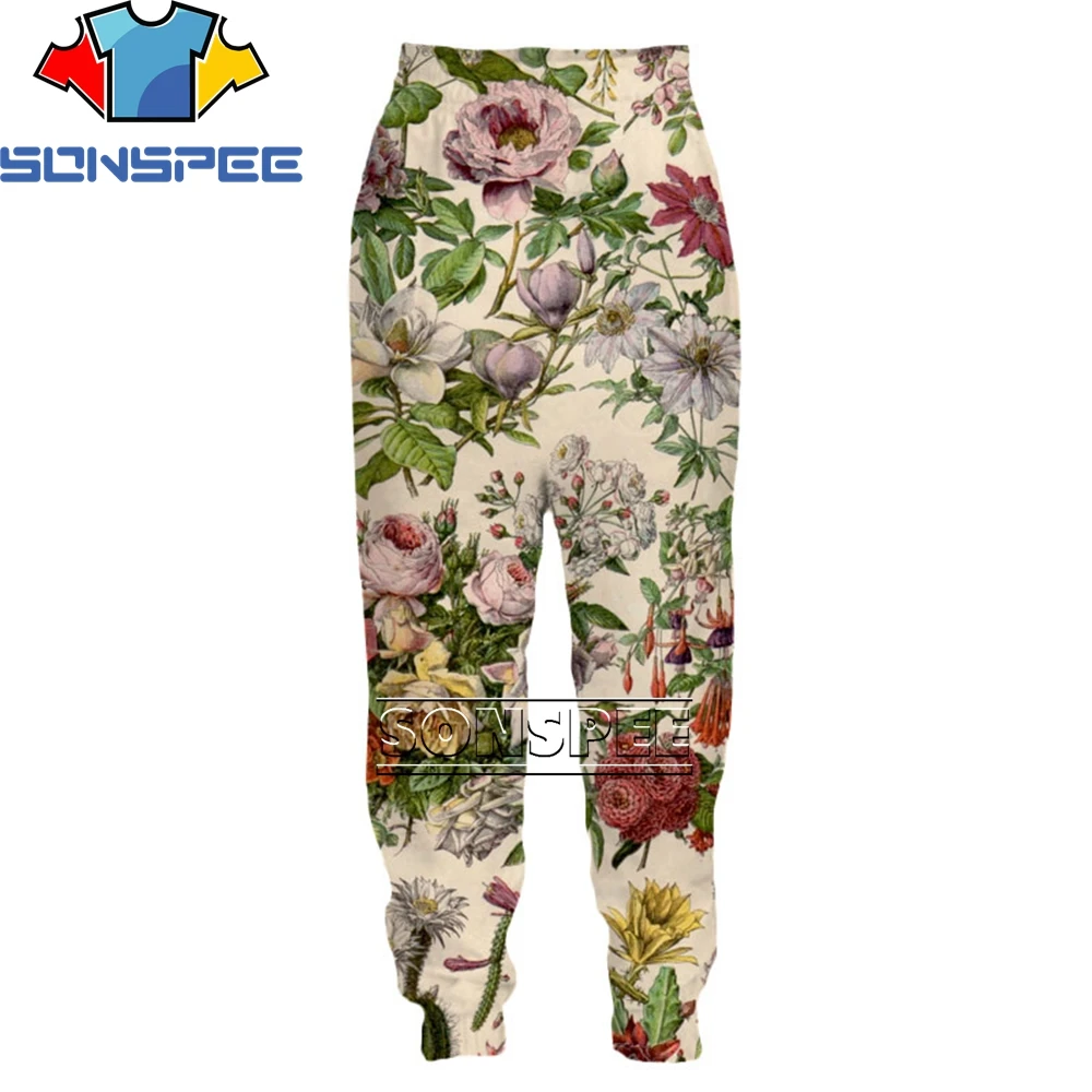 

SONSPEE Novelty Animation Printed Clothing Women's Sports Fashion Casual Pants Unisex 3D Printing Harajuku Men's Sports Pants