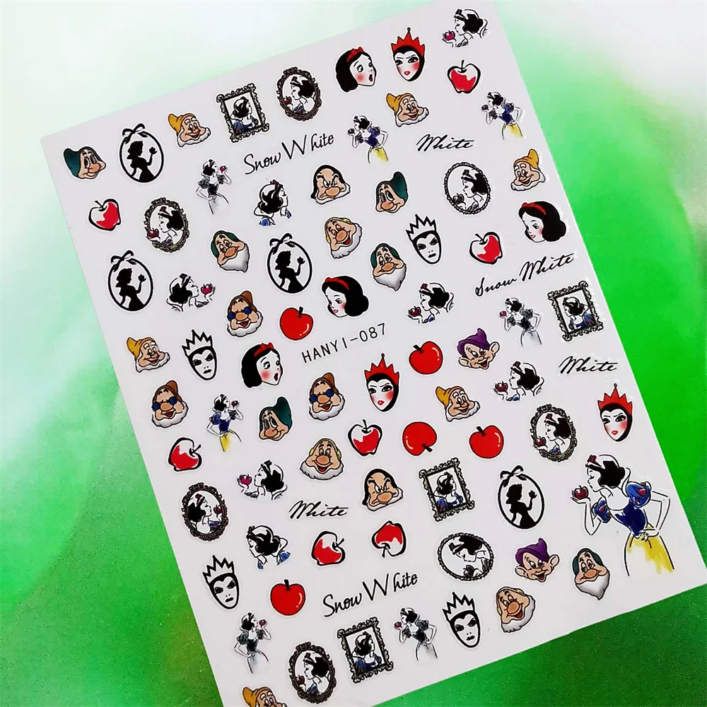 

Cartoon Princess Girl Beauty Nail paste 3D Back glue Nail decal Nail sticker Nail decoration Nail art Nail tool Nail ornament