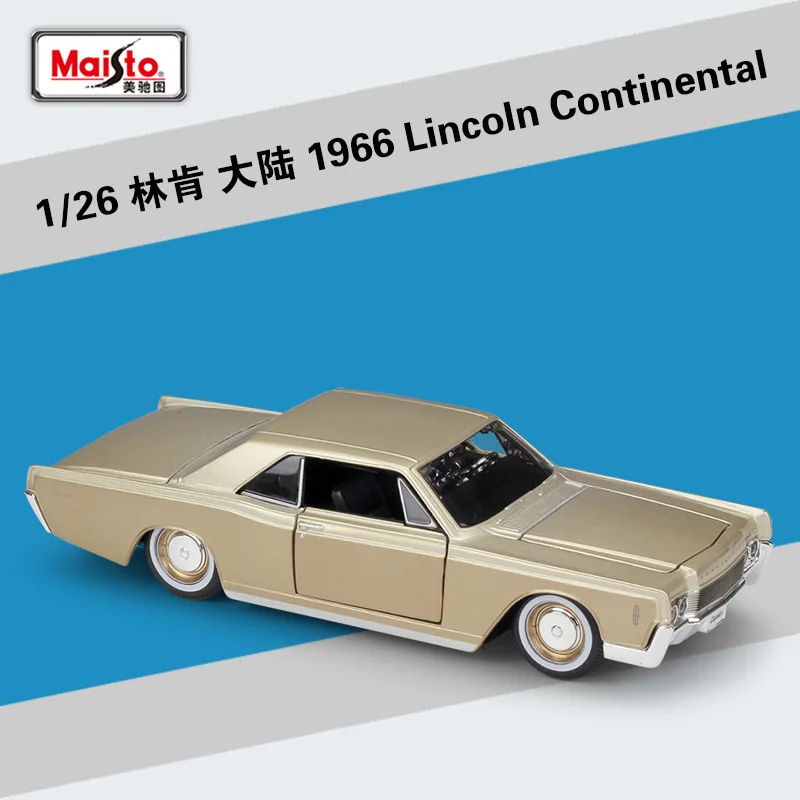 

Maisto Diecase 1:24 1966 Lincoln Continental High Simulation Vehicle Sport Car Alloy Model Car