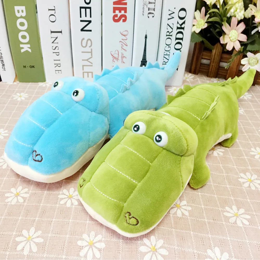 Мягкая игрушка в виде животного Подушка-Аллигатор кукла креативная имитация