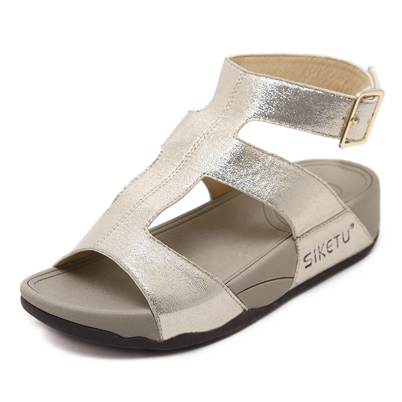 

Сандалии женские на платформе, босоножки на танкетке, модная обувь, гладиаторы, римские сандалии, туфли с открытым носком на плоской подошве...