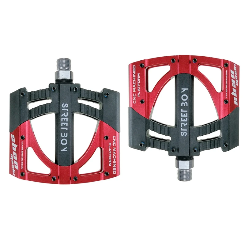 

Shanmashi Ultralight Bike Pedals 3 Bearings Bike Pedal Platform Bicycle Accessories for MTB Road Bike