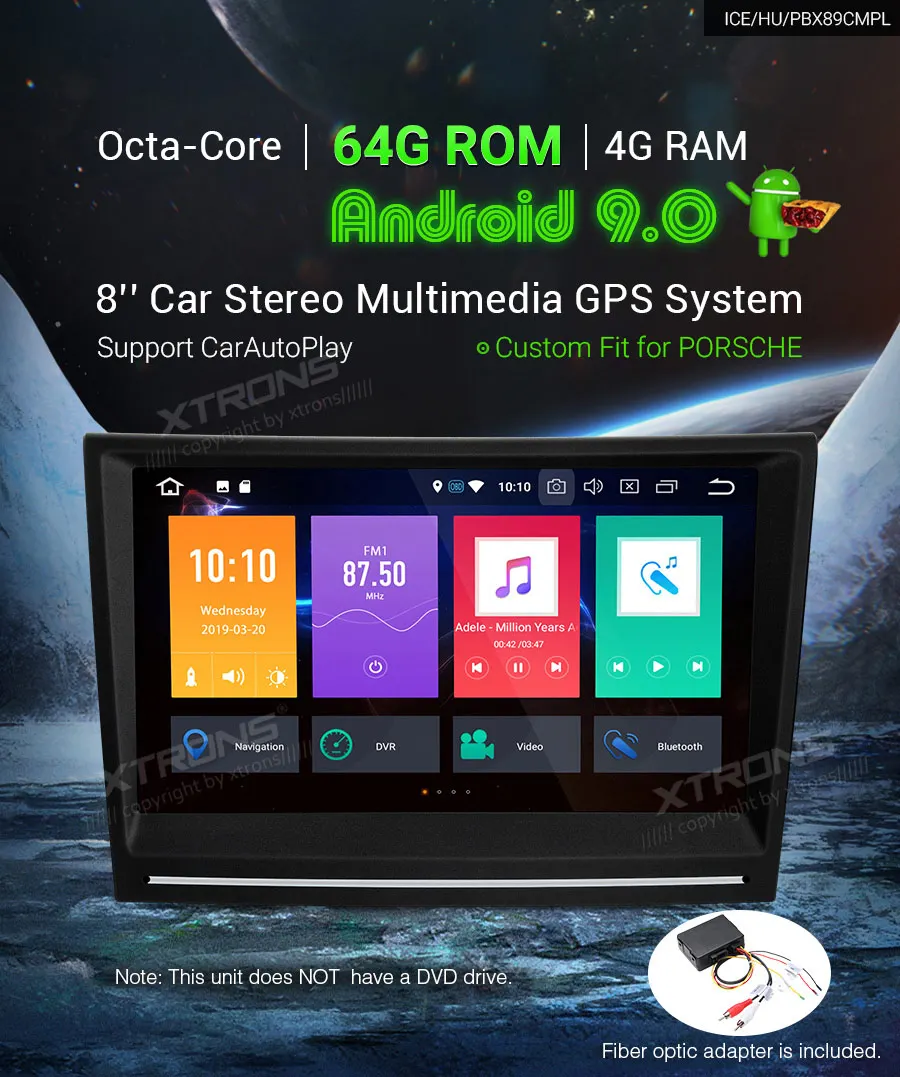 XTRONS 8 ''Android 9,0 PX5 автомобильный стереоплеер gps для Porsche 911 997 Cayman 987 2005 2006 2007 2008 Boxster 987 2005-2012 без DVD