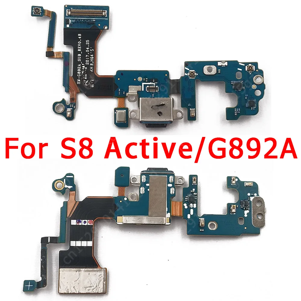 Original USB Charge Board for Samsung Galaxy S8 Active Charging Port For G892A PCB Connector Flex Cable Replacement Spare Parts