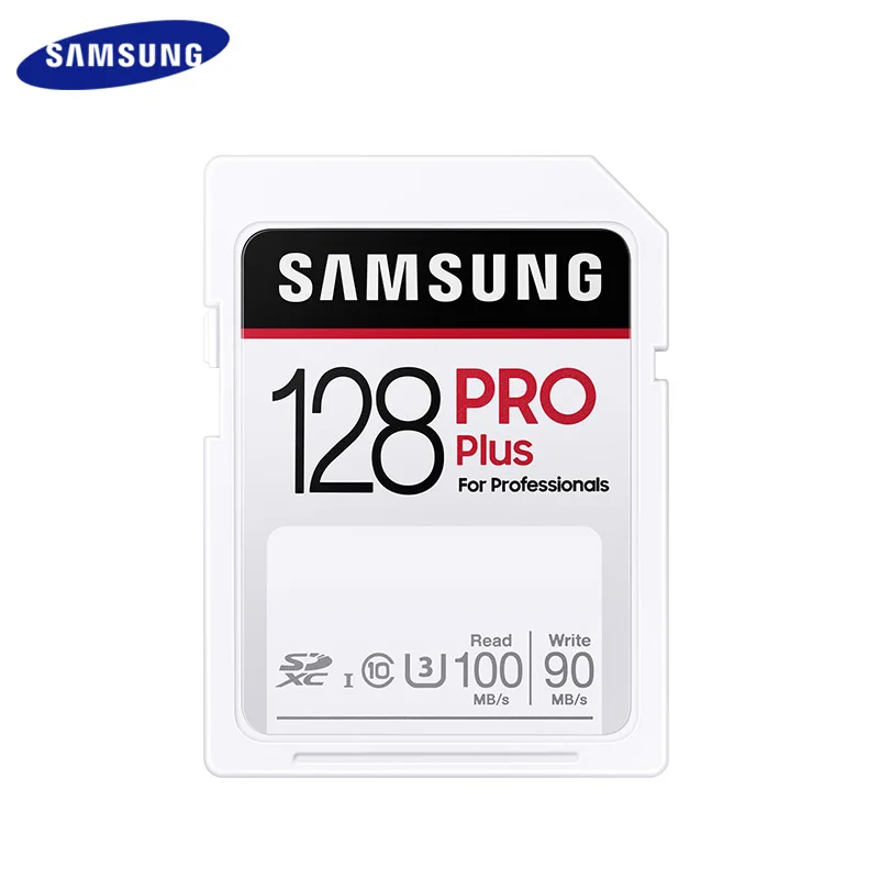 100% Original SAMSUNG SD Card Pro Plus 32GB SDHC 64GB 128GB 256GB SDXC UHS-III Class 10 High Speed Memory Card For Camera