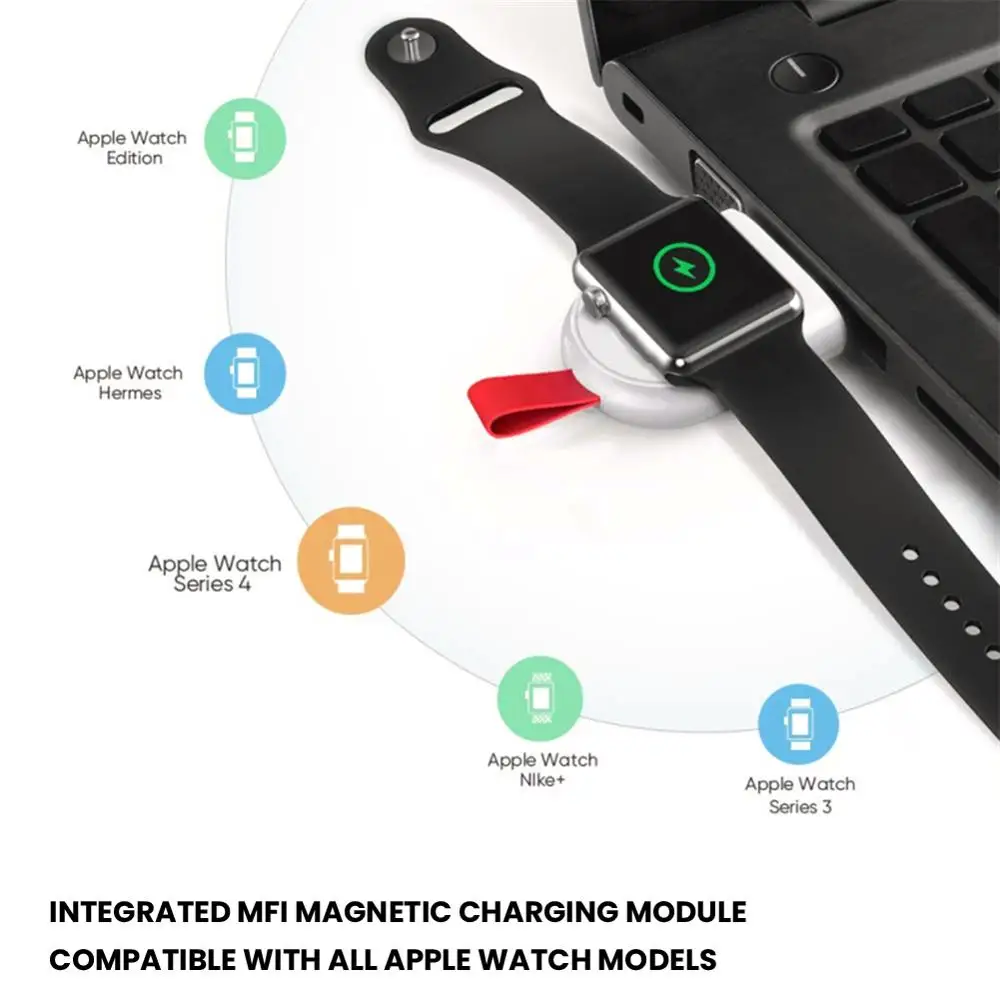 Смарт-часы портативное USB Беспроводное зарядное устройство для IWatch 1 2 3 4