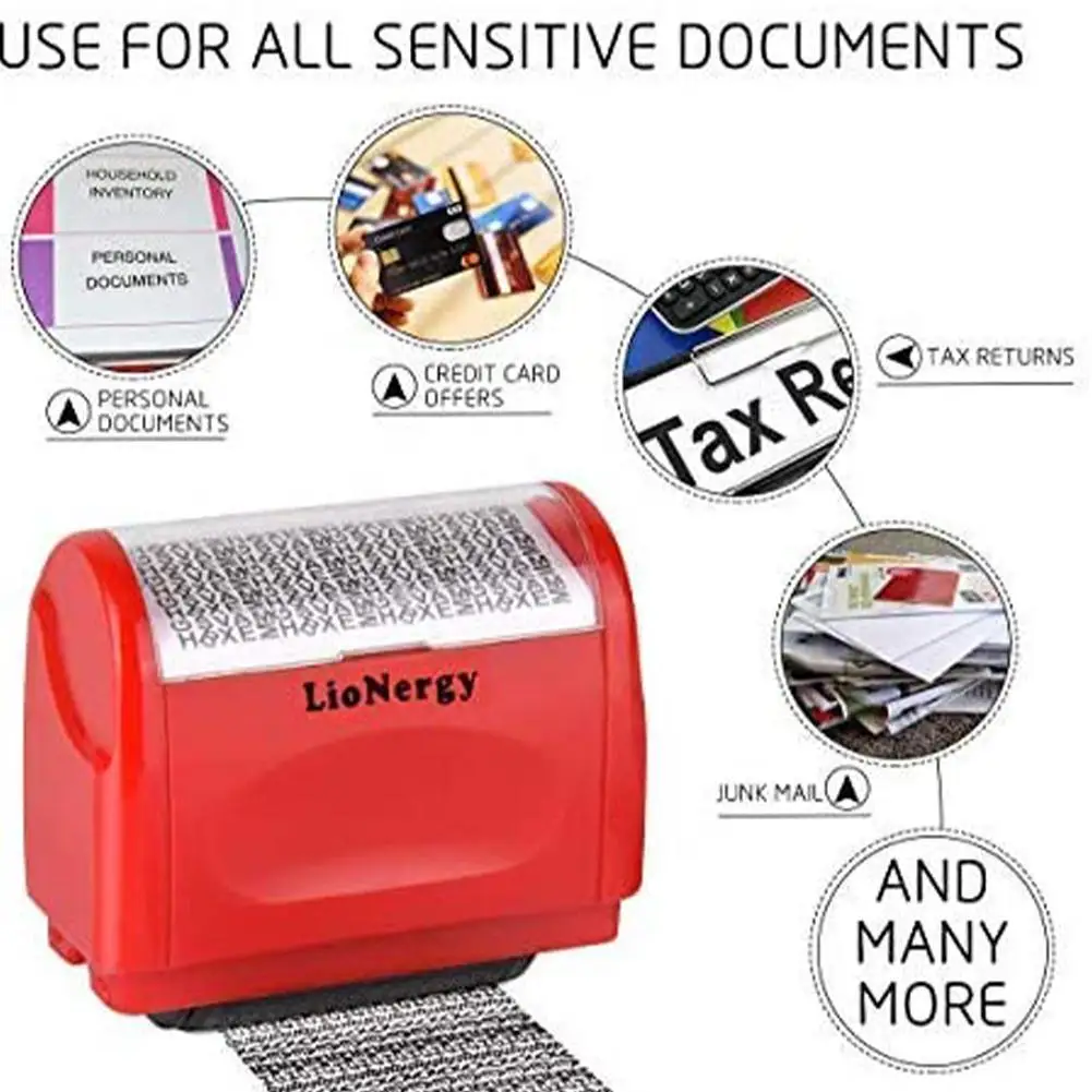 

Roller Self Inking Stock Stamp Seal Theft Code Guard Stamp Confidentiality Tool File Ink Seal Refill Confidential Your ID O I1A5