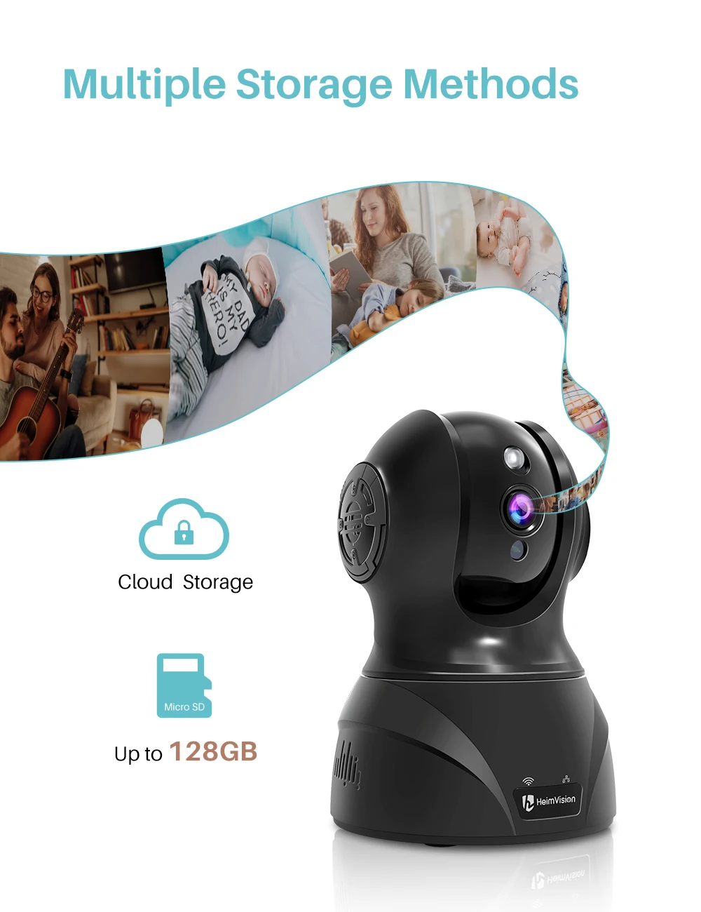 IP камера видеонаблюдения HeimVision HMC02MQ 3 Мп 2K Wi Fi PTZ|Камеры видеонаблюдения| |