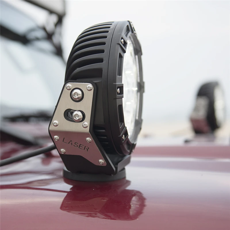 MICTUNING 2 шт. 7 ''Автомобильный светодиодный дальнего света рабочий светильник накладки с лазерный светильник может занять от 10 до 30V высокоскоростной споты для внедорожников SUV UTV ATV