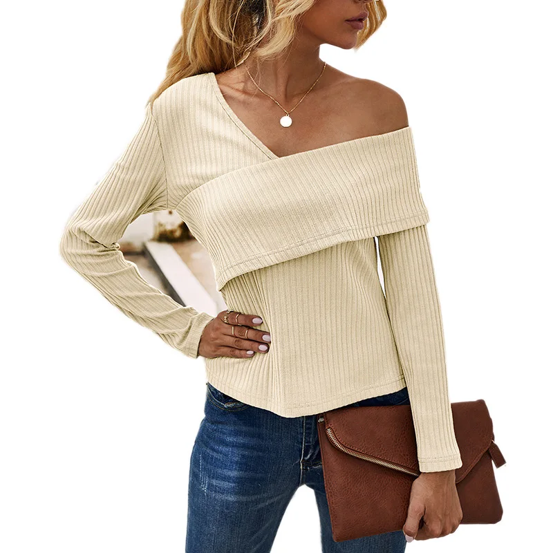 

Пуловеры женские свитера с длинным рукавом Однотонный женский джемпер модный осенний Повседневный Базовый Топ Мягкая вязаная одежда