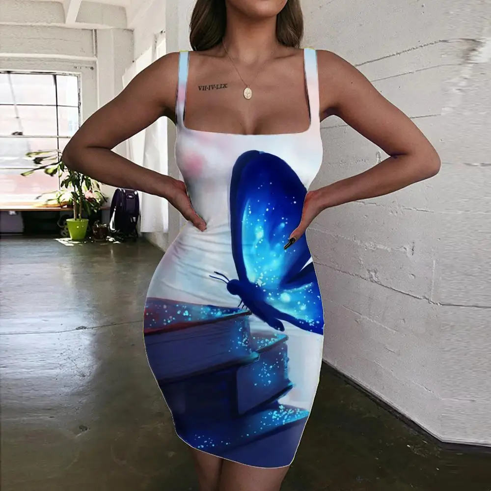 

Женское платье-бабочка с лямкой на шее, без рукавов