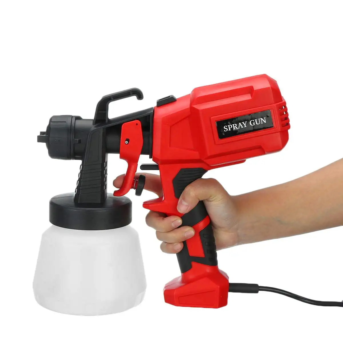 

800ML 32000rpm Spray Gun 400W High Power Home Electric Paint Sprayer, 3 Nozzle Easy Spraying and Clean Perfect for Beginner