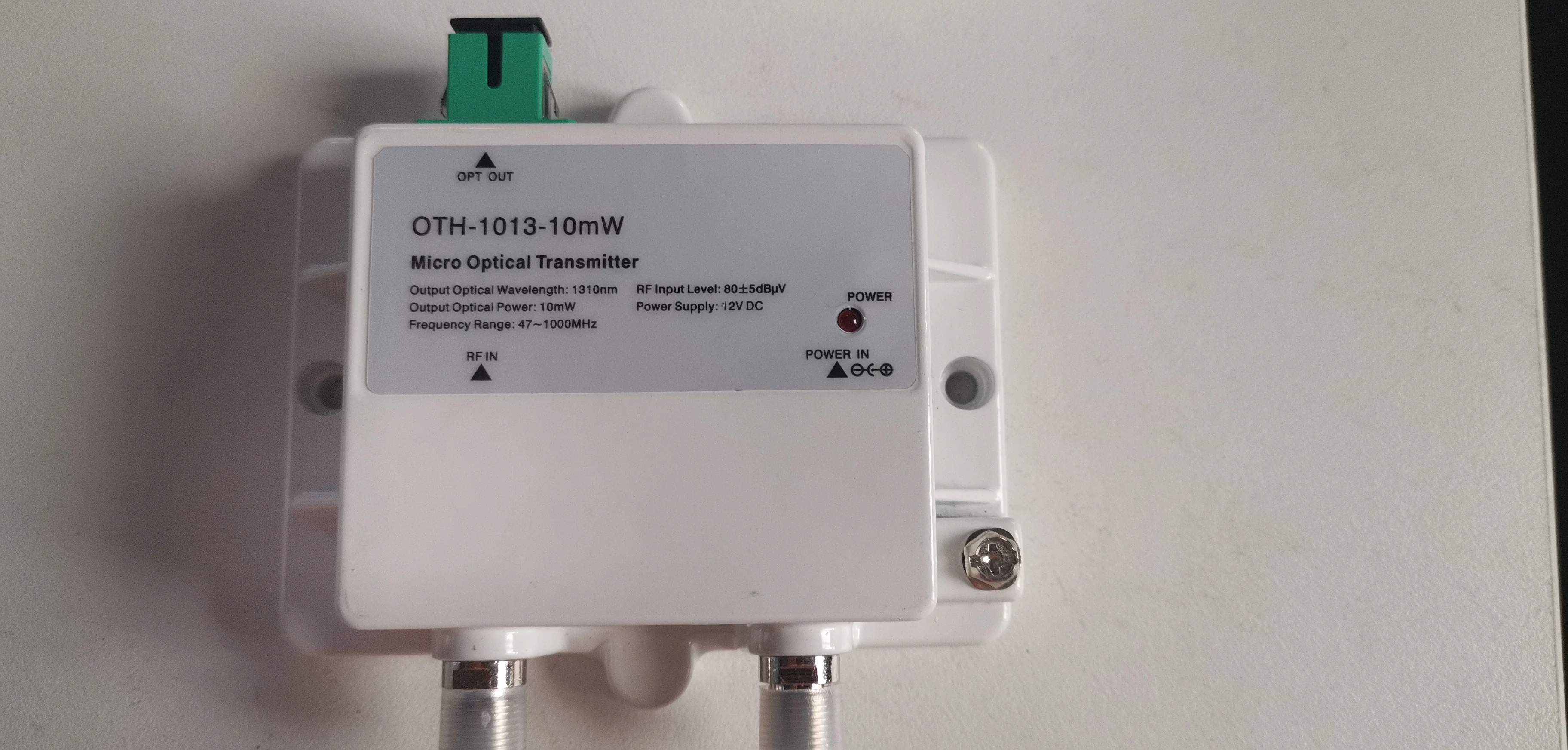 

Mini Micro Optical Transmitter 1013-10mW FTTH 12V DC 1310nm 1550nm CATV with SC APC Transmitter