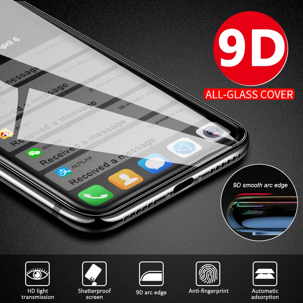 Защитное стекло закаленное 9D для Samsung Galaxy A51/A71/A01/M21/M31