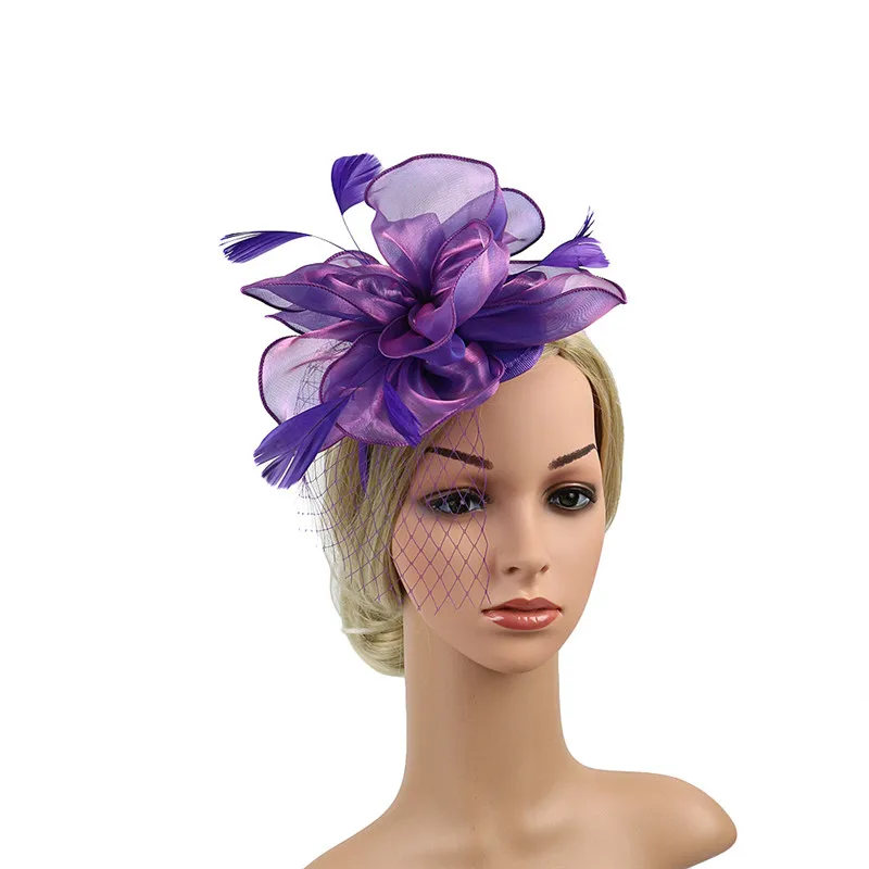 Женская Вуалетка головной убор с зажимом для волос Свадебная повязка на голову