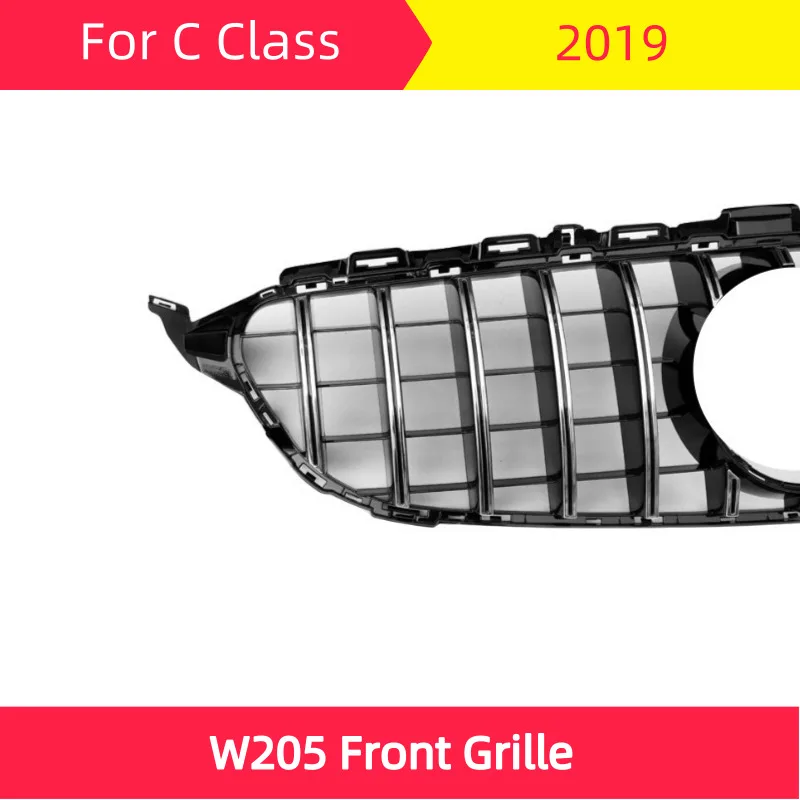 GT Передняя решетка для mercedes W205 подходит для C Class C180 C260 C300 Решетка переднего бампера amg GT R СТИЛЬ ABS не подходит c63