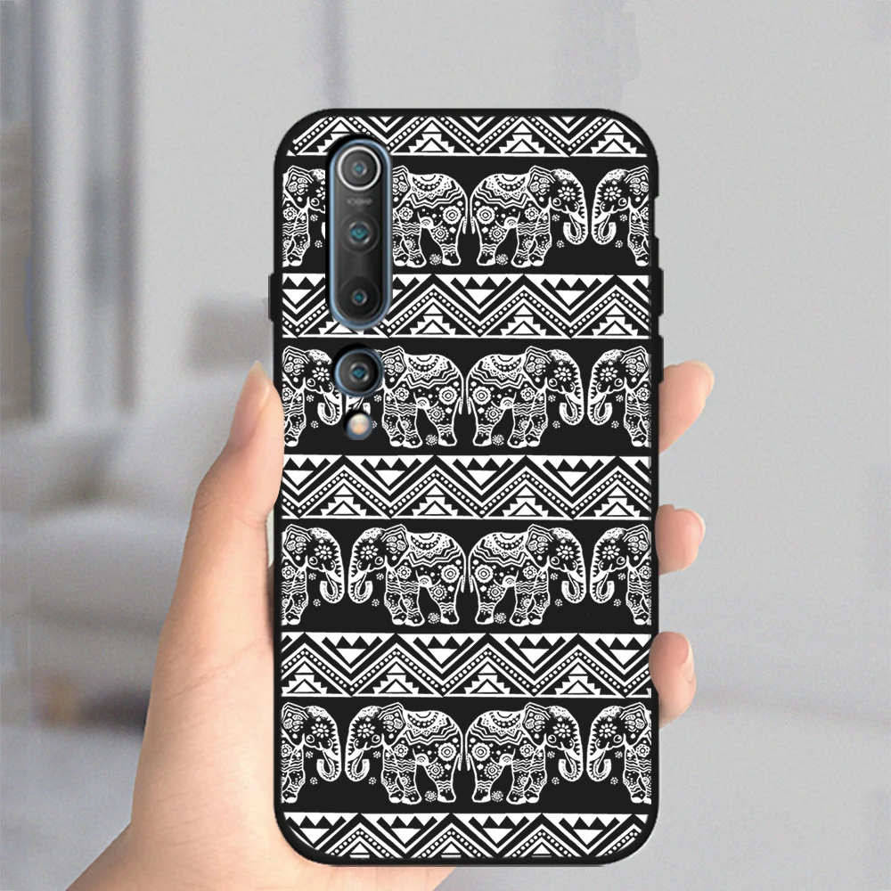 

White Owl Elephant Case For Xiaomi Redmi Note 10 9 8 7 8T Pro 9A 8A K30S MI Note 11 10 9 10T 9T Pro Lite F1 Soft TPU Phone Funda