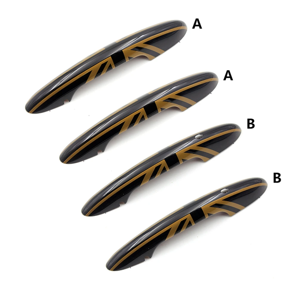 

4pcs Door Handles ABS Cover Cap Trim for Mini Cooper F Series F54 Clubman F55 Hardtop F60 Countryman 2014+ 2B+2A Type Keyhole