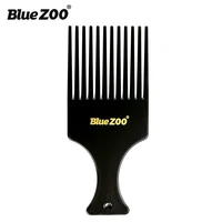 bluezoo thin black hard style mens retro oil head big back mohican hairdressing comb combs for hair parting combs hair comb