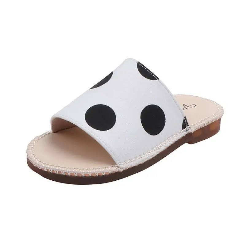 

Summer 2020 New Baby Girls Slippers Dot Children Flip Flops Barefoot Sandals Princess Indoor Beach Slippers for Kids