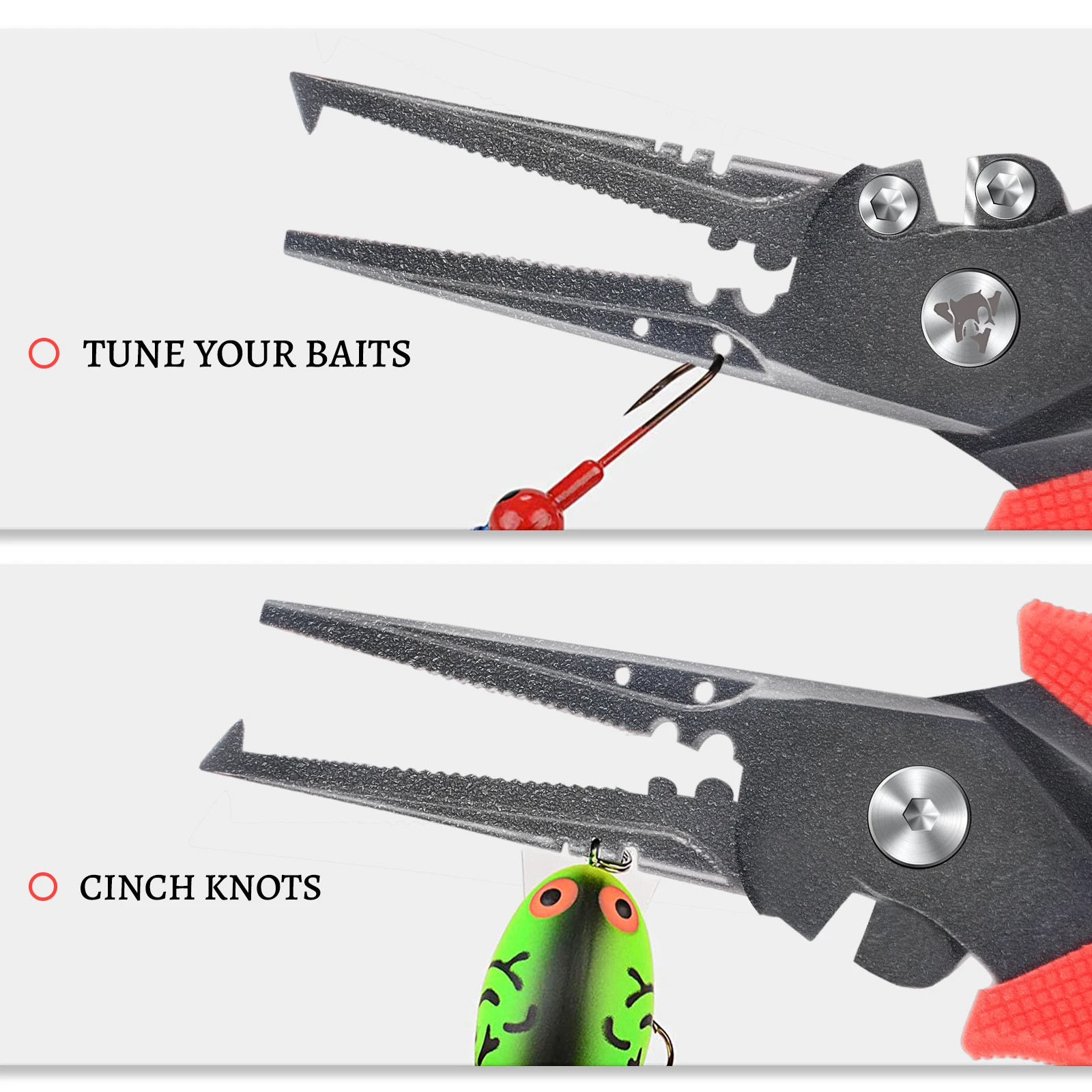 Angryfish 420 Stainless Steel Fishing Pliers Braided Cutters Crimper Hook Remover Resistant Fishing Tackle High Quality Tool