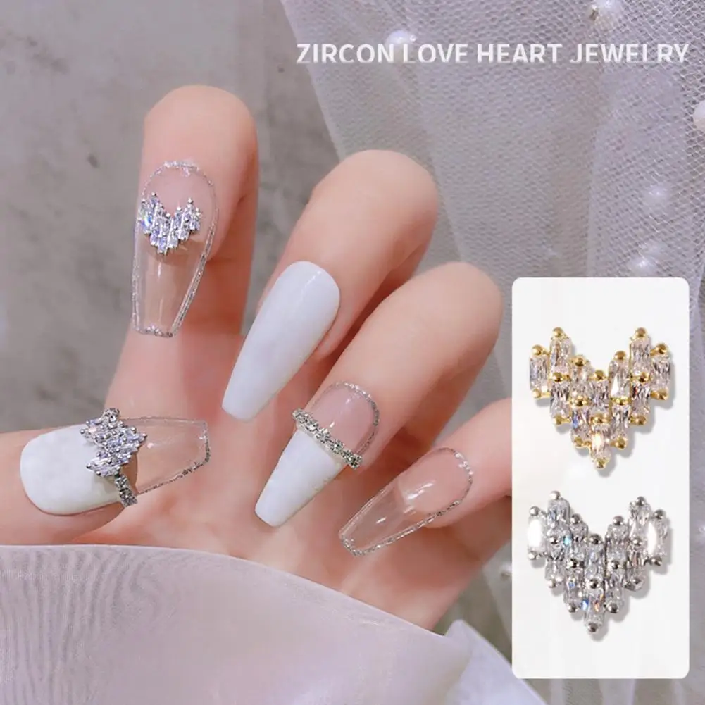 

Легкий компактный портативный блеск для ногтей в форме сердца, 2 цвета, для маникюрного салона