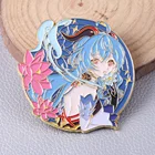 Онлайн-игра Аниме Genshin Impact брошь для мальчиков и девочек Значки для косплея для одежды рюкзак украшение булавка ювелирное изделие брелок