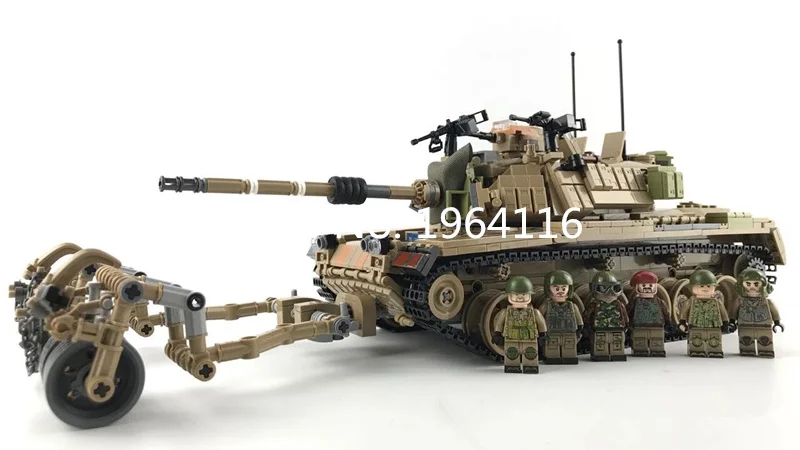 Новая Военная серия kazi 10000 модель основного боевого танка M1A2 Abrams набор