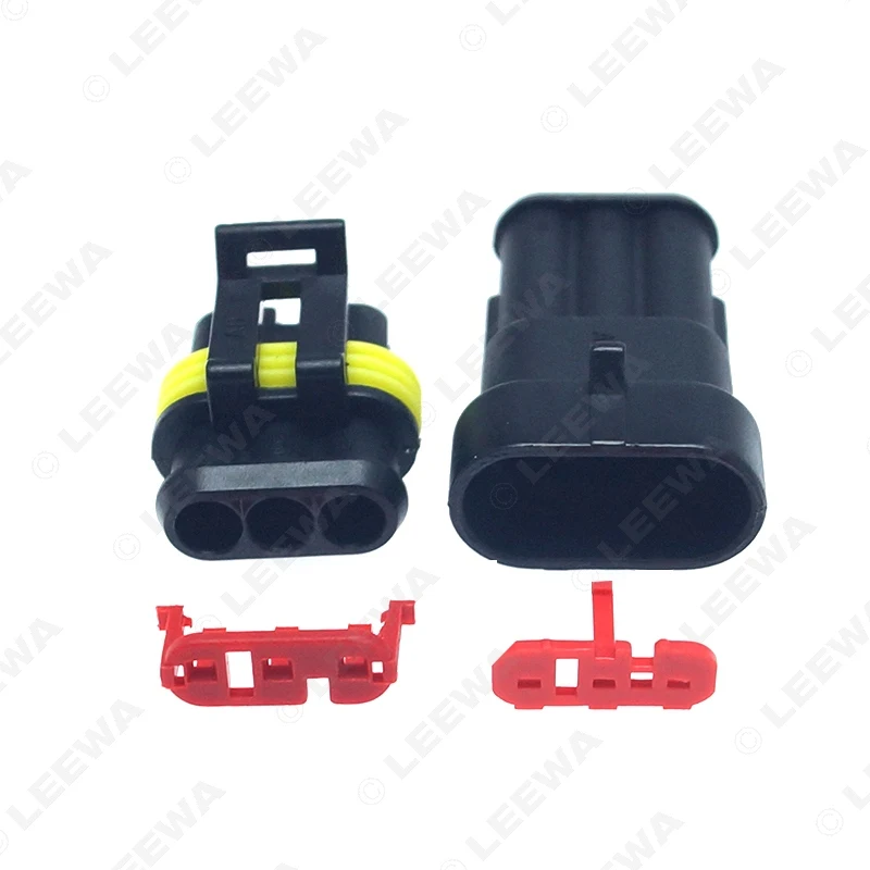 FEELDO 50 Набор Авто Водонепроницаемый 3-контактный способ Электрический провод