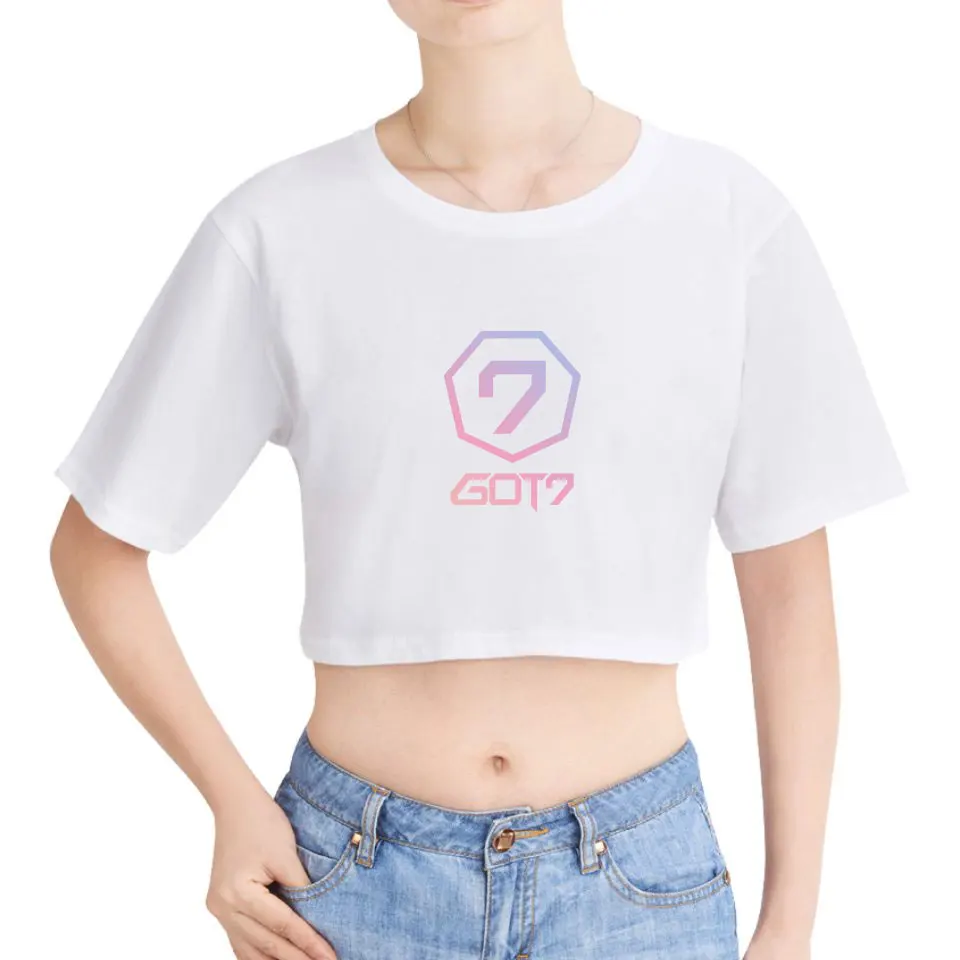 GOT7 футболки новые модные повседневные хлопковые с коротким рукавом летние