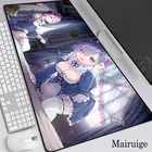 30*80 см игровой коврик для мыши с аниме Re:zero Rem, большие коврики для мыши, большой коврик для мыши, компьютерный резной коврик, Настольный коврик для клавиатуры, подушка