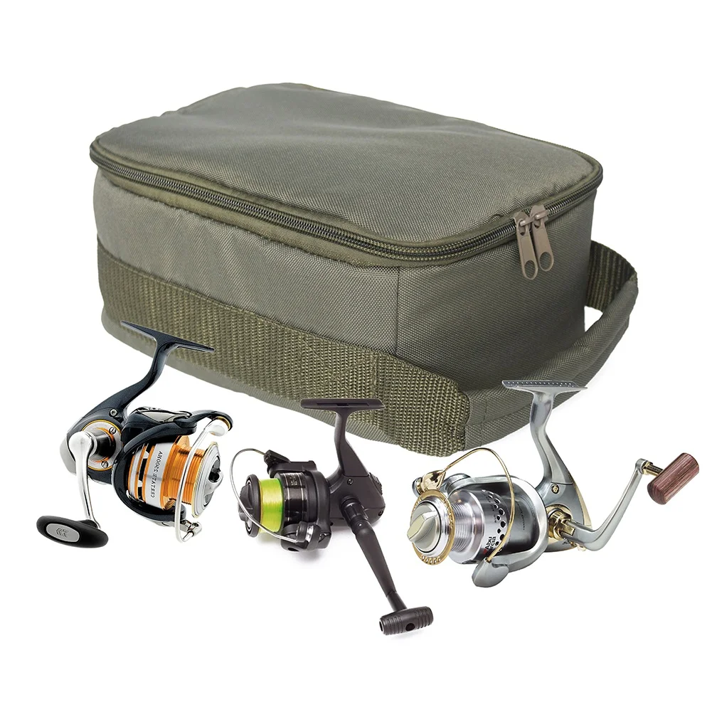 

Portable Fishing Box Bag Army Green Oxford Cloth Wear Resistant Handbag Camping Outdoor Fish And Bait Bag New Style