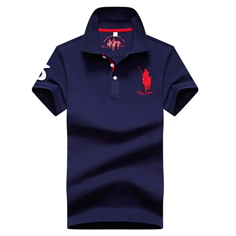 

Men's Polo Shirts High Quality Tops and T-shirts Fashion Men's Brand Polo Shirts 3D Embroidered Lapel Men's Polo Shirts