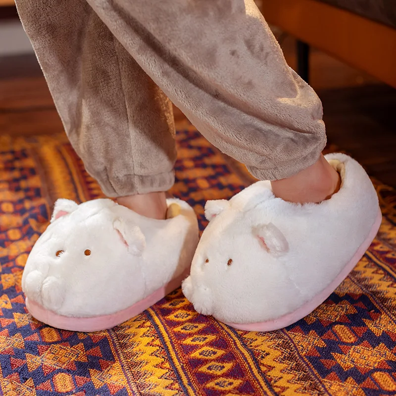 

Indoor Slippers Cute Bear dinosaur Warm Slippers Woman Girl Slippers Unisex slipper non-slip Girl Gift